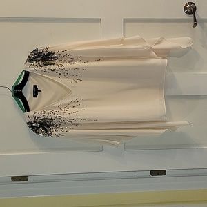 Hand beaded silk top